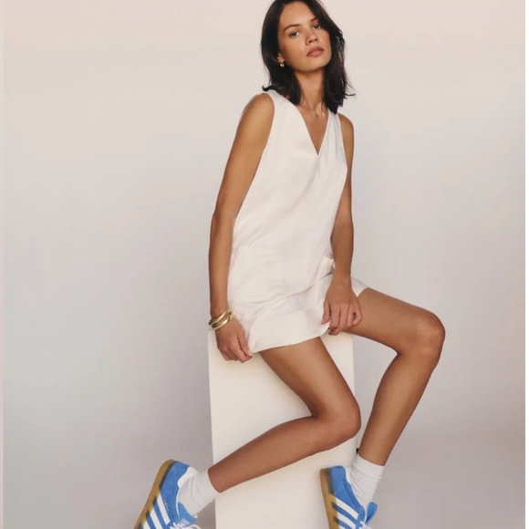 Reformation Francisca Dress White Size 6 - Picture 3 of 4